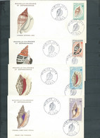 Nouvelle Calédonie  Yvert N°  368+ 369  + Aérien 113 Et 115 Sur 4 Enveloppes 1er Jours  30  Décembre 1970  - Pb 183 - Briefe U. Dokumente