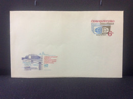 COB 74 1982 5° Congrès International De La Littérature Russe à Prague Palais De La Culture - Enveloppes