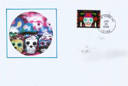 Day Of The Dead, Día De Los Muertos. USA.  Letter New-York 2022 - Covers & Documents