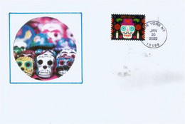 Day Of The Dead, Día De Los Muertos. USA.  Letter New-York 2022 - Storia Postale