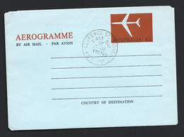 Australia 1968 10c Jet Aerogramme New Format FU Clarence St FDI Cds - Aérogrammes