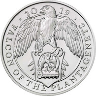 UK 2019 - 2 Oz Silver (62.42 Gr) ‘Falcon Of The Plantagenets’ - Verzamelingen