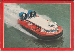 Ryde To Portsmouth Hovercraft, C.1980s - J Arthur Dixon Postcard - Hovercrafts