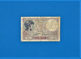 Bille Violet De 5 Francs 23/1/ 1925 -rare - Sonstige – Europa