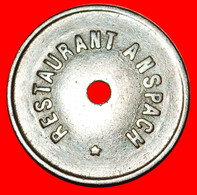 * RESTAURANT ANSPACH: BELGIUM ★ 1 FRANC 1870s-1920s! RARE! JUST PUBLISHED!★LOW START ★ NO RESERVE! - Firma's