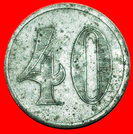 * RESTAURANT BOURSE: BELGIUM ★ 40 CENTIMES 1870s-1920s! UNCOMMON! JUST PUBLISHED! ★LOW START ★ NO RESERVE! - Professionnels / De Société