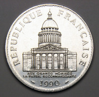 RARE 100 Francs Panthéon, 1990, Argent - V° République - 100 Francs