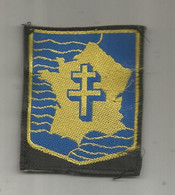 Militaria , écusson Tissu, Scratch , Division Blindée , Division Leclerc, 65 X 45 Mm   2 Scans - Patches