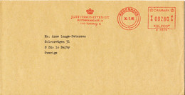 Denmark Cover With Meter Cancel Copenhagen 30-5-1985 Sent To Sweden (Justitsministeriet) - Otros & Sin Clasificación