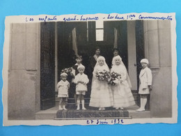 LES ENFANTS GRAND-DUCAUX  LES DEUX PREMIERES COMMUNIANTES - Famille Grand-Ducale