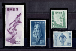 Japon - N°420 - 428 - 433 - 437 - X MH - De B à TB - 1949 - Neufs