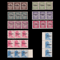 TANGER.1939.España Habilitado.10.Blq3.MNH.Edifil 114-123 - Islas Maríanas