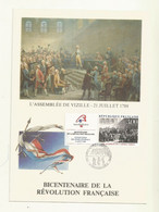 SOUVENIR FDC REVOLUTION FRANCAISE ASSEMBLEE DES 3 ORDRES VIZILLE. - Révolution Française