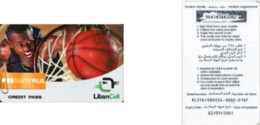 Recharge GSM - Liban - LibanCell - Basketball, Exp.30/09/2001 - Lebanon