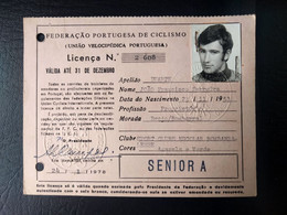 LICENÇA FEDERAÇÃO PORTUGUESA DE CICLISMO - SPORT CLUBE E. BOMBARRALENSE (BA5#C9) - Tarjetas De Membresía