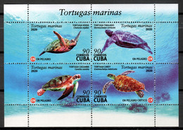 CUBA 2020 ***  Reptiles Turtles MNH (**) Limited Edition - Neufs