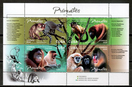 CUBA 2020 ***  Fauna Mammal Monkeys MNH (**) Limited Edition - Neufs