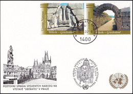 UNO WIEN 2004 Mi-Nr. 262 WEISSE KARTE - SBERATEL PRAG 10.09.2004 - Storia Postale