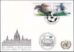 UNO WIEN 2005 Mi-Nr. 270 WEISSE KARTE - NAPOSTA 2005 HANNOVER 03.06.2005 - Covers & Documents