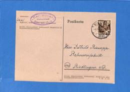 Allemagne Zone Française 1948 Wurttemberg - Carte Postale De Biberach (G6021) - Wurtemberg