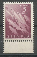 Italy Yugoslavia Italia Trieste Zone B Porto Sassone 10 MNH / ** 1949 Sass.CV: 120,00€ Segnatasse Fishes - Portomarken