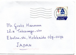 59895 - Niederlande - 2021 - "1" Haus EF A Bf ZWOLLE -> Japan - Lettres & Documents