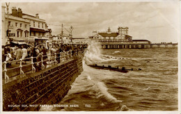 SUSSEX - BOGNOR REGIS - ROUGH SEA, WEST PARADE RP Sus1180 - Bognor Regis