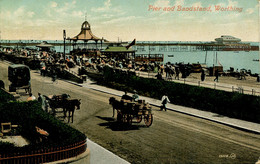 SUSSEX - WORTHING - PIER AND BANDSTAND 1910 Sus1303 - Worthing