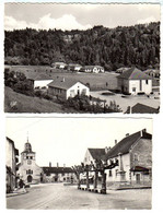 CLAIRVAUX Les LACS - 2 Cartes Sur Le BOURG : Place Du Commerce & Colonie - Clairvaux Les Lacs