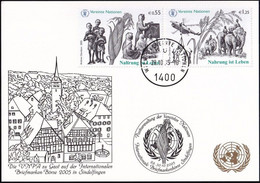 UNO WIEN 2005 Mi-Nr. 274 WEISSE KARTE - INT. BRIEFMARKENBÖRSE SINDELFINGEN 28.10.2005 - Storia Postale