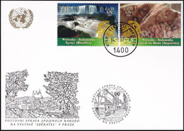 UNO WIEN 2007 Mi-Nr. WEISSE KARTE - SBERATEL PRAG 14.09.2007 - Covers & Documents