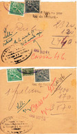 Romania, 1943, Lot Of 2 Vintage Bills / Receipts - Revenue / Fiscal Stamps / Cinderellas - Revenue Stamps