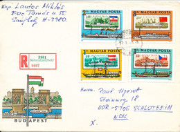 Hungary Registered Cover Sent To Germany DDR 4-1-1982 Topic Stamps Stamps On Stamps - Covers & Documents