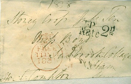 GB 1838 FREE Front  Signed By H. C. Compton M.P. For South Hampshire 1835-57 - ...-1840 Precursores