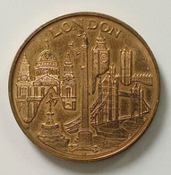 LONDON CITY, Bronze Medal, Like Medallion Coin, Crest Nelson, Big Ben - Proof, ASW Mm.38. - Monétaires/De Nécessité