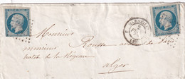 France N°10 X 2 Pour Alger - B/TB - 1852 Louis-Napoléon