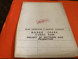 Plan   Boree Creek Caudal Dam  Gravity Dam With Overflow Spillway   Australie Australia) Barrage Archives - Travaux Publics