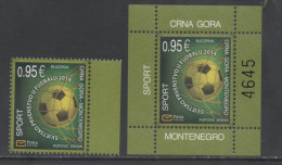 MONTENEGRO, 2014, MNH, FOOTBALL, WORLD CUP, 1v+S/SHEET - 2014 – Brésil