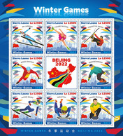 Sierra Leone  2022  Winter Games  Beijing.  (156) OFFICIAL ISSUE - Winter 2022: Peking