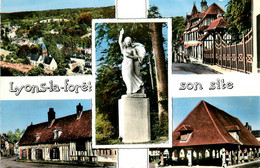 Lyons La Forêt * Souvenir De La Commune * Cpa 5 Vues - Lyons-la-Forêt