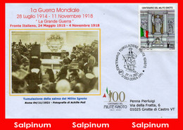 ANNULLO ANNIVERSARIO 100° MILITE IGNOTO 1A GUERRA MONDIALE - CEREA - 2021-...: Poststempel