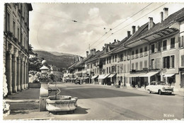 NIDAU: Ladenstrasse Mit Oldtimern 1958 - Nidau