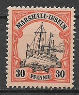 GERMANIA REICH COLONIA 1900 MARSHALL FRANCOBOLLI SOPRASTAMPATI YVERT. 18 MLH VF - Marshall-Inseln