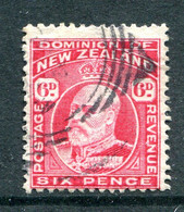 New Zealand 1909-16 King Edward VII - P.14 X 14½ - 6d Carmine Used (SG 392) - Oblitérés
