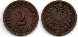 Allemagne - Deutschland - Germany 2 Pfennig 1875 D TB+ - 2 Pfennig