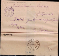 ROMANIA 1894 LETTER SENT  IN 25/4/1894 FROM GALICEA-FLAMANDA TO PITESCI VF!! - Briefe U. Dokumente