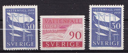 SE433AC – SUEDE – SWEDEN – 1959 – HYDROELECTIC POWER - Y&T # 437/8 MNH 6,25 € - Ungebraucht