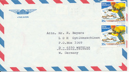 New Zealand Air Mail Cover Sent To Germany Papakura 16-7-1984 - Poste Aérienne