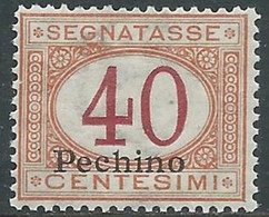 1917 CINA PECHINO SEGNATASSE 40 CENT MNH ** - RF38-6 - Pechino