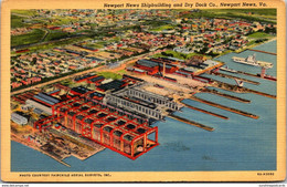 Virginia Newport News The Newport News Shipbuilding And Dry Dock Company Curteich - Newport News